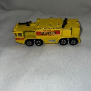 Hot Wheels Airport Rescue Truck - Vintage 1979 Toy Miniature Truck Hong Kong